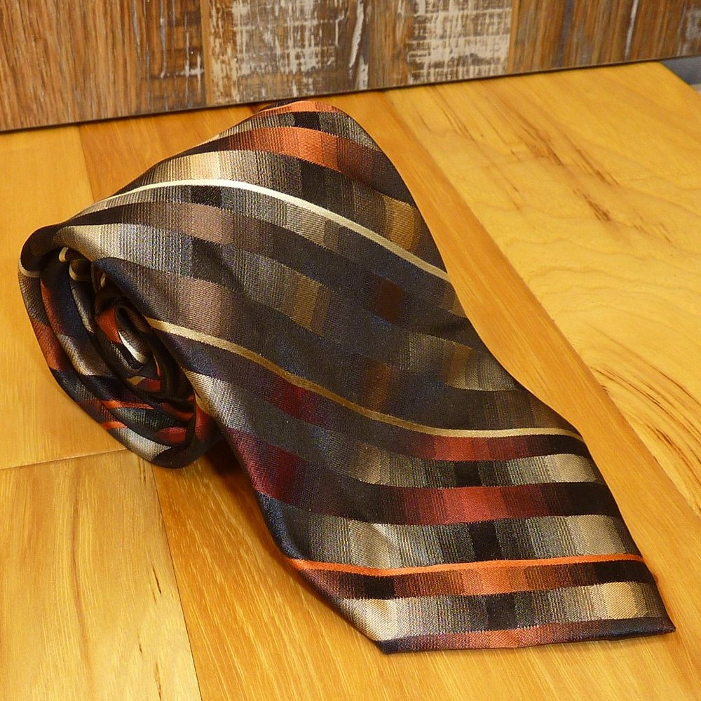 Men's Stafford Striped Design Tie